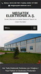 Mobile Screenshot of megatek-elektronik.com.tr